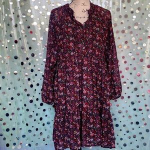 American Eagle dress Modest, long sleeve , size L, floral